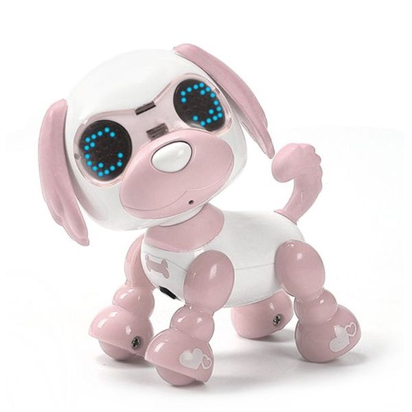 Robot inteligente de juguete para hablar con perros, juguete interactivo inteligente para cachorros, perro Robot electrónico con LED, grabación de sonido ocular, regalo para niños