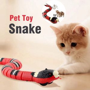 Serpiente de detección inteligente, juguetes interactivos para gatos, juguetes automáticos para gatos, accesorios de carga USB, juguetes para gatitos para perros de compañía, juego de juguete 240103