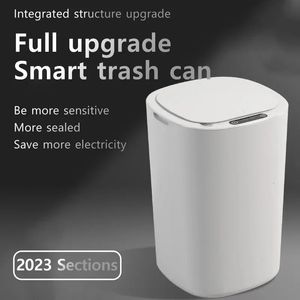 Smart Sensing Trash Can Automatic White Kitchen Badkamer waterdicht 12L Electric 240408