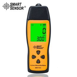 SMART SENSOR AS8700A Détecteur de monoxyde de carbone portatif 1000 ppm CO mètre LCD alarme sonore et lumineuse testeur de gaz CO de haute précision 240320