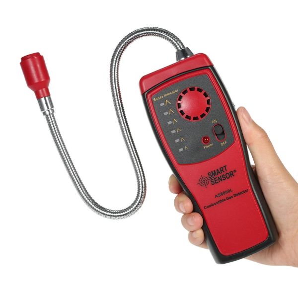 Smart Capteur AS8800L Analyseur de détection de gaz combustible Handheld Automotive Mini Automotive Déterminer le testeur avec une alarme sonore et lumineuse