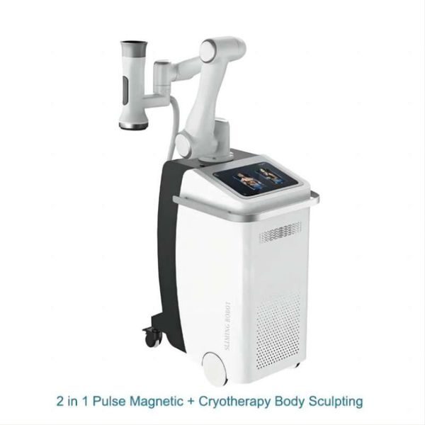 Robot amincissant intelligent, stimulateur musculaire électromagnétique EMS focalisé de haute intensité et système de cryothérapie multifonctionnel Cryo 360, brûlure des graisses, élimination de la cellulite622