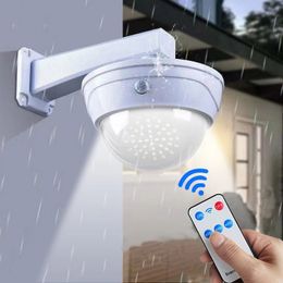 Smart Solar Light Bewegingssensor Beveiliging Dummy Camera Draadloze Beveiligingslichten IP65 Waterdichte Lamp 3 Modus Voor Thuis Tuin