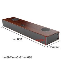 Freeshipping Smart Soundbar Home Theater Speaker Houten Bluetooth-luidspreker Hifi met Karaoke KTV-systeem 170W Subwoofer Projectie DTS Sp Qtcp