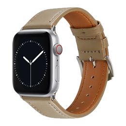 Bracelets intelligents Bracelet de montre en cuir PU pour hommes d'affaires Bracelets intelligents pour Apple Watch Band Ultra 38 mm 44 mm 45 mm iwatch Band Series 8 9 4 5 6 7 Bracelet de créateur Bracelet de montre 458N