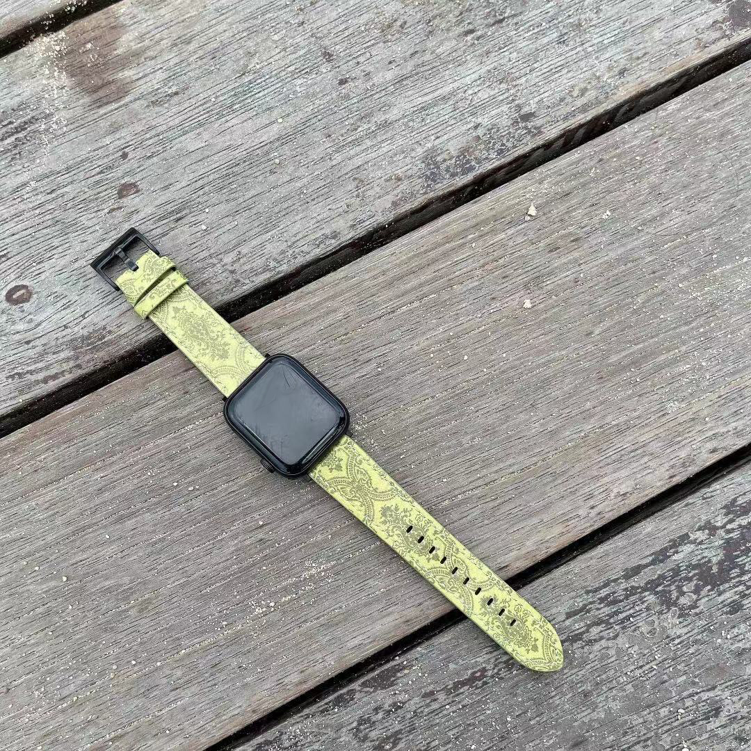 STRAPS SMARTS VOGUE Vogue Smart Watch Band 42mm 38 mm 40mm 44mm 41mm 45 mm 49 mm pour iWatch 2 3 4 5 6 7 8 9 Bands Ultra Se Bands de remplacement de mode en cuir bracelet bracelet watchband
