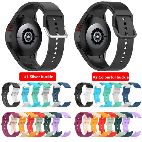 Correas inteligentes correa de reloj deportiva correa reemplazable de silicona para Samsung Galaxy Watch 4 40/44mm Watch4 Classic 42/46mm bandas accesorios