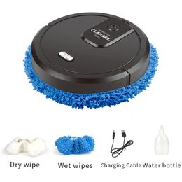 Slimme veeg- en dweilrobotstofzuiger Huishoudelijk oplaadbaar droog en nat huishoudapparaat met bevochtigende spray 240202