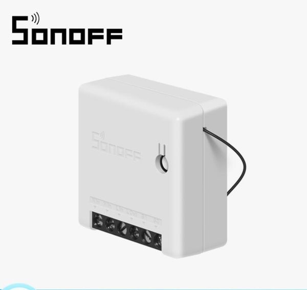 Interruptor inteligente Sonoff Mini DIY pequeño Ewelink Control remoto Wifi interruptor compatible con un trabajo externo con Alexa Google Home