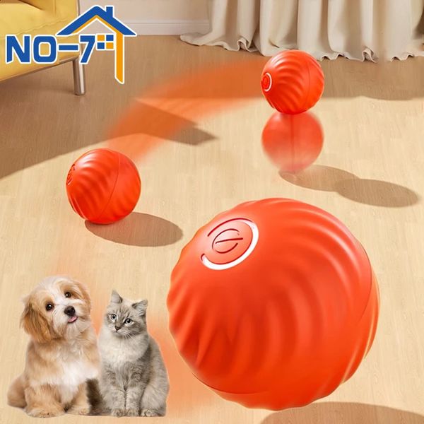 Jouet intelligent pour chien Cat Electronic Interactive Balls Automatic Rolling Magic Ball Pet Product Accessories 240328