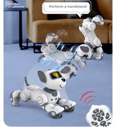Ai Robot Smart Toy Robot Dog RC/Chiot électrique Jouet Chien Marchant sera appelé Programmé Stunt Sing Dancing Eilik Robot Pet Intelligenz Juguete Perro robot modèle kit