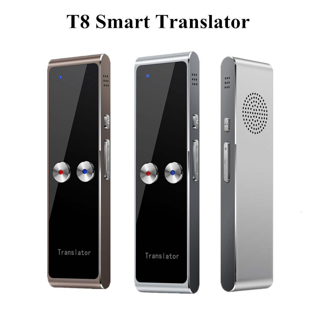 Smart Translator Portable T8 Smart Voice Tal Translator Two-Way Real Time 68 Multi-Language Translation for Learning Travel Business Meet 230518