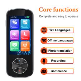 Smart Translator V10 Offline spraakvertellator Smart Portable 127 Talen Real Time Translator zonder internet-inter-translatiemachine 230518