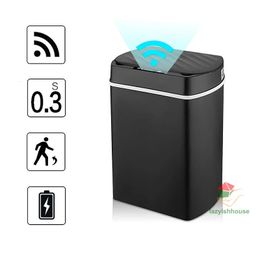 Smart Trash Can For Kitchen House House Dustbin Bathet Baño Sensor automático de basura Herramientas de limpieza 240510