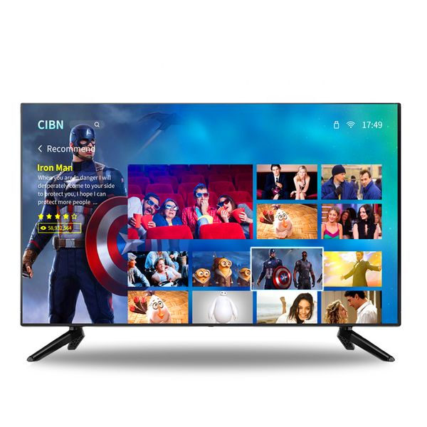 Smart Tv 120Hz taux de rafraîchissement télécommande commande vocale OEM UHD écran 4K LED télévision Smart TV LCD