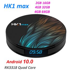 Android 11 HK1 MAX Smart TV Box 4G 32G 64G Quad Core 2.4G/5G Wifi BT4.0 Youtube 4K décodeur lecteur multimédia 2G 16G TVBOX