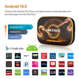 Boîtier Smart TV Android 100 HK1 RBOX R1 MAX, 2 go 4 go de RAM, 16 32 64 128 go ROM, TVBOX, lecteur multimédia 4K, 241h1060876