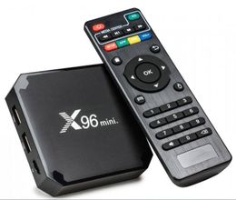 Smart TV Box X96mini Android s 905w H3H1 Allwinner H313 Quad Core 1+8GB 2+16GB Avec 2.4G WiFi Smart 4K 100M LAN