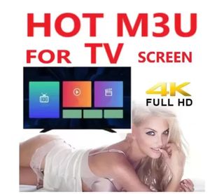 Smart TV -kabel M3U volwassene XXX IP -ontvangers Lijnondersteuning Mag Android Box Smart TV iOS PC voor Frankrijk UK US Servië Kroatië Gratis bewijs