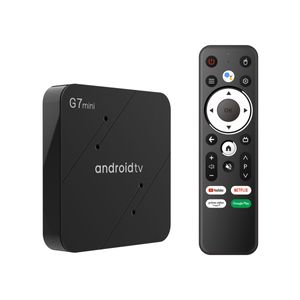 Smart tv G7 mini ATV UI Android 11.0 OS 4K TV Box Amlogic S905W2 2gb 16gb double wifi avec télécommande vocale