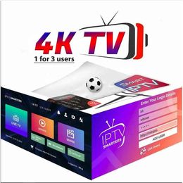 Smart TV Live 4K Cable M3U Android PC iOS Échantillon gratuit Smart Player Live Hd Fast and Stable aux États-Unis Allemagne UK France Espagne Turquie Europe Irlande