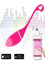 Smart Video REALOV APP Draadloze Magic Vibrators Vibrerende Bal Bluetooth Controle Gsport Clitoris Stimulator Seksspeeltje voor Vrouw Q034459853