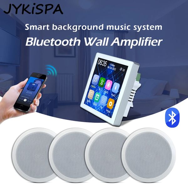 Amplificateur mural intelligent, système sonore pour Home cinéma, panneau Audio à écran tactile 2x20W, Bluetooth classe D, ensemble de haut-parleurs de plafond stéréo