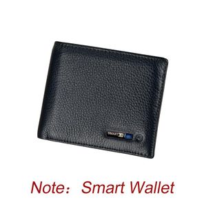 Smart Wallet Bluetooth Tracker Antilost Soft Echte lederen mannen Wallets Hoge kwaliteit Purse Male1446912