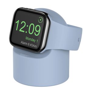 Accesorios para relojes inteligentes, dispositivo portátil, soporte de silicona suave, base de montaje Universal para carga de la serie Apple Watch