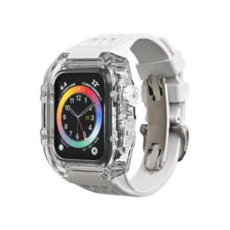 Montre intelligente pour Apple Watch Ultra 8 série smartwatch 49mm écran couleur mélangée silicone à la mode boîtier de montre multifonctionnel