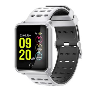 Smart Watch Pressione sanguigna Cardiofrequenzimetro Braccialetto intelligente Fitness Tracker IP68 Orologio da polso impermeabile per IOS Android iPhone Phone Watch