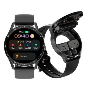 Smart Watch, Bluetooth-oortelefoons, 2-in-1 TWS draadloze tweerichtingscommunicatie, luisteren naar muziek, sport, grensoverschrijdende hot sales