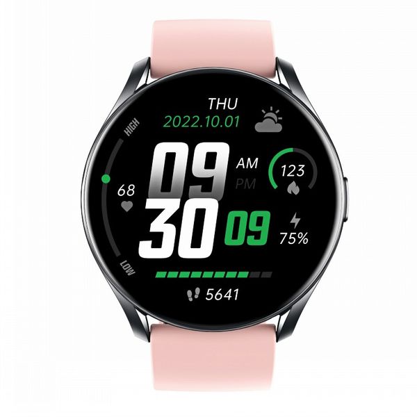 Reloj inteligente Bluetooth deportes pantalla redonda medidor de ritmo cardíaco medición de temperatura de paso para reloj Xiaomi presión Mete GTR1