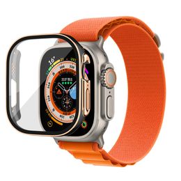 smart watch Voor Apple watch Ultra Series 8 49mm iWatch marine band smart watch sport horloge draadloos opladen band box Beschermhoes
