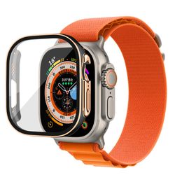 Reloj inteligente para Apple Watch Ultra Series 8 49mm iWatch correa marina reloj inteligente reloj deportivo caja de correa de carga inalámbrica Funda protectora