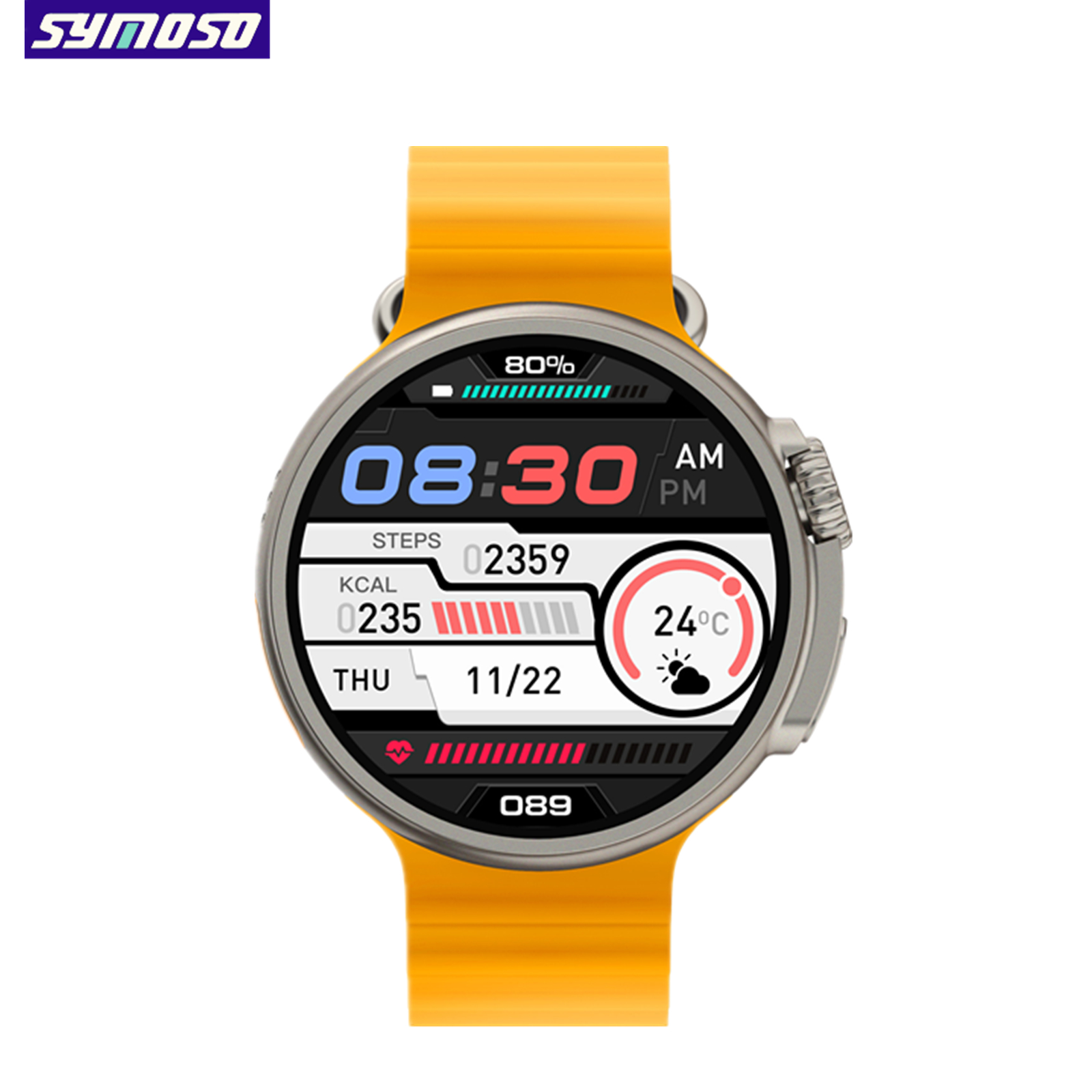 2023 Smart Watch Ultra Series NFC Smartwatch Men Women Bluetooth noemt draadloze oplaadfitnessarmband 1,6 inch HD -scherm+doos