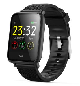 Smart horloge voor heren Q9 bloeddruk hartslagmonitor smartwatch ip67 waterdichte sport fitness trakcer mannen vrouwen smartwatch y18203628