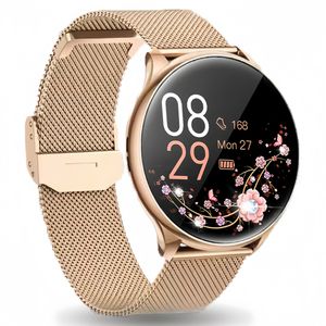 Reloj inteligente para mujer 1,3 AMOLED reloj Compatible con Android IOS (responder/hacer llamadas) IP68 rastreador de ejercicios al aire libre