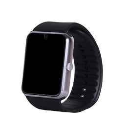 Reloj inteligente GT08 Notificador de sincronización de reloj Compatible con tarjeta Sim Conectividad Bluetooth para iphone Android Teléfono Smartwatch