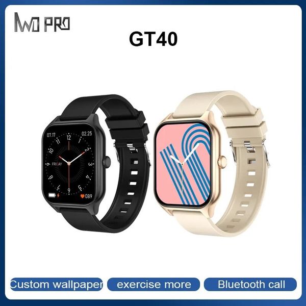 Montre intelligente GT40 Bluetooth appel contrôle de la musique sommeil moniteur de fréquence cardiaque plusieurs Modes de sport montres intelligentes pour enfants hommes femmes