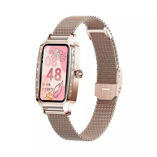 Montre intelligente H8 Plus mode femmes montres-bracelets surveillance de la fréquence cardiaque dames fille belle Bracelet Smartwatch pour Android IOS