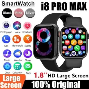 Montre intelligente I8 Pro Max réponse appel Sport Fitness Tracker cadran personnalisé Smartwatch hommes femmes cadeau pour téléphone Apple PK IWO 27 X8 T500