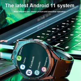 Smart Watch Men 8 Core 6G 128G Smartwatch 2022 Android 11 GPS Sim Card WiFi 8MP Camera 900mAh 1,6 inch 400 400 pixel