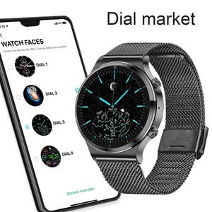 Smart Horloge Mannen Hartslag Bloeddruk Volledige Touchscreen Sport Fitness Horloge Bluetooth voor Android IOS Smart Watch