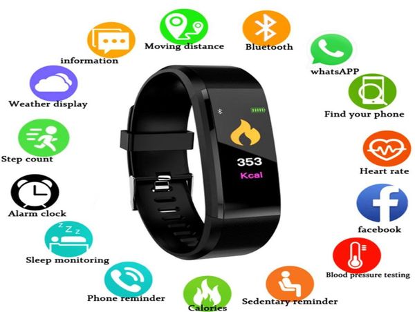 Smart Watch Men Women Smart Bracelet Monitor de frecuencia cardíaca Presión arterial Tracker Smartwatch Sport Watch para iOS Android5056938