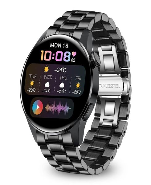 Smart Watch Men039s Proupeau avec Bluetooth Cépert en numérotation Publication Écran tactile étanche approfondie pour Android D6114929