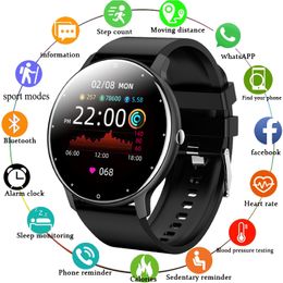 Smart Watch smartwatch waterdichte bluetooth armband volledig touchscreen sport fitness tracker bloeddruk hartslagmonitor mannen vrouwen horloges voor Android iOS