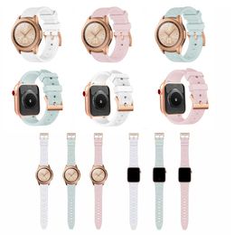 Correas de reloj inteligente Correa de silicona impresa Grabado láser Ajuste iWatch Series 7 6 5 4 3 Para Apple Watch 38 40 41 42 44 45 mm Samsung 22 mm Pulsera