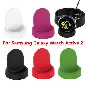 Dock de chargeur sans fil de montre intelligente pour Samsung Galaxy Watch Active 2 chargeur de Source d'alimentation de charge rapide sans fil Portable