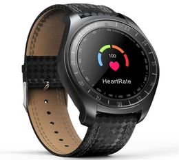 Smart Watch with Camera Bluetooth Bracelet Pidomètre moniteur de fréquence cardiaque montre la montre de bracelet TF SIM Card Wrist Wrist pour Andro6259061